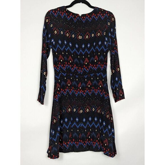 & other stories geometric long sleeve dress size 4 - Picture 2 of 5